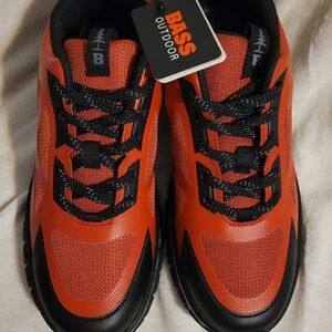 Bass Men's Orange and Black Athletic Trail Shoes
